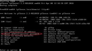 default admin password pfsense