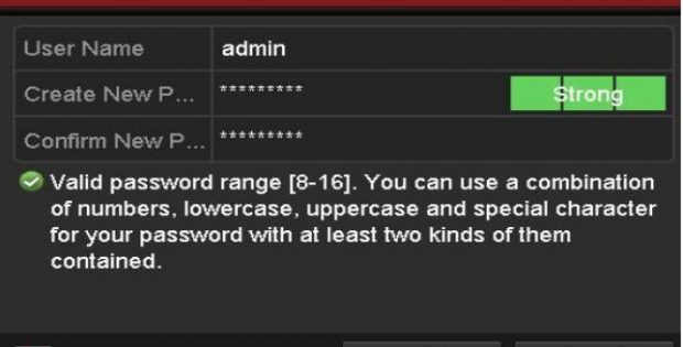 dvr reset the password
