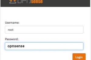 OPNsense default root password