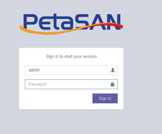 PetaSAN Default Password